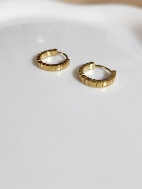 Gold Huggie Earrings